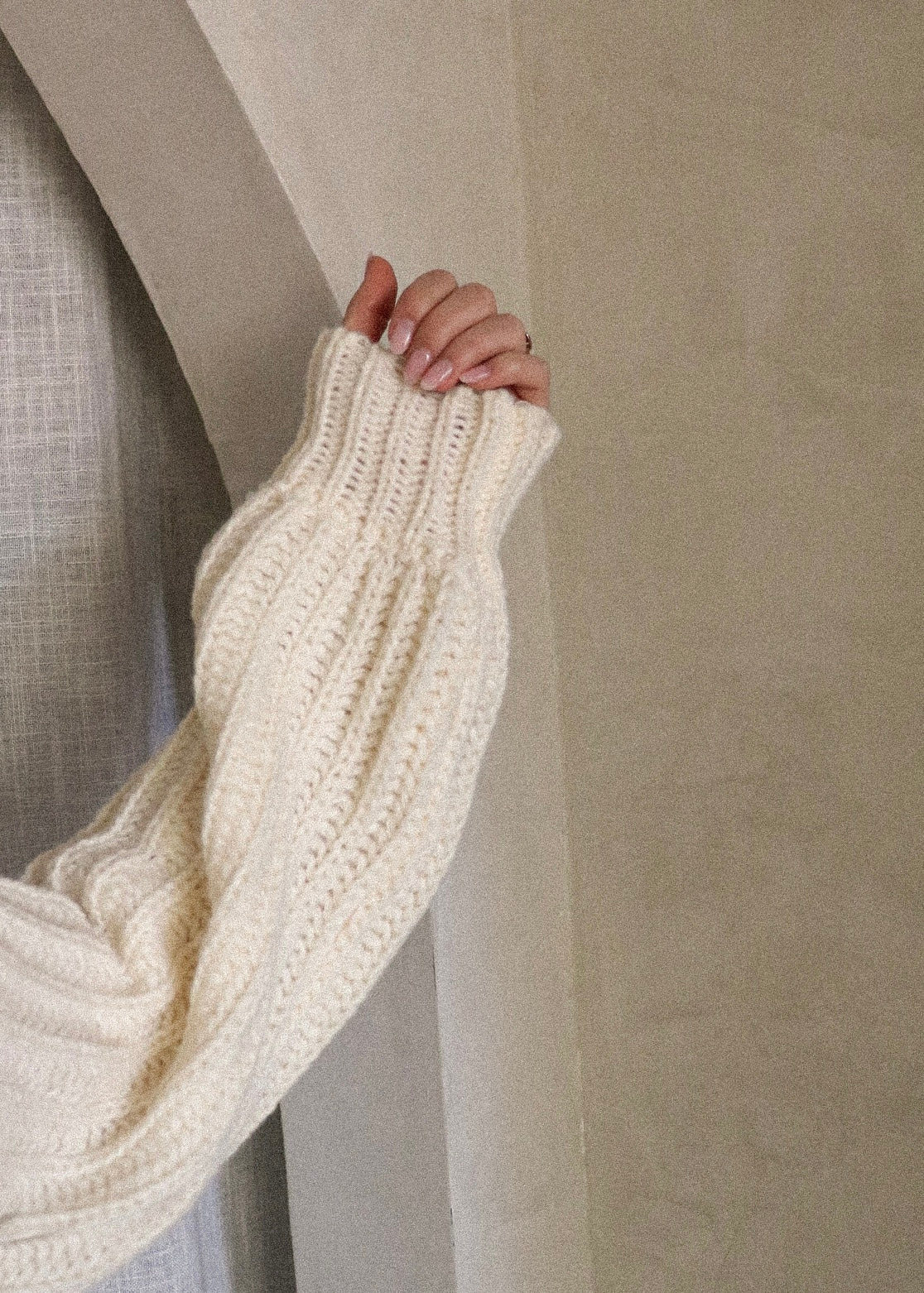 Chunky Knit Sweater - Cream