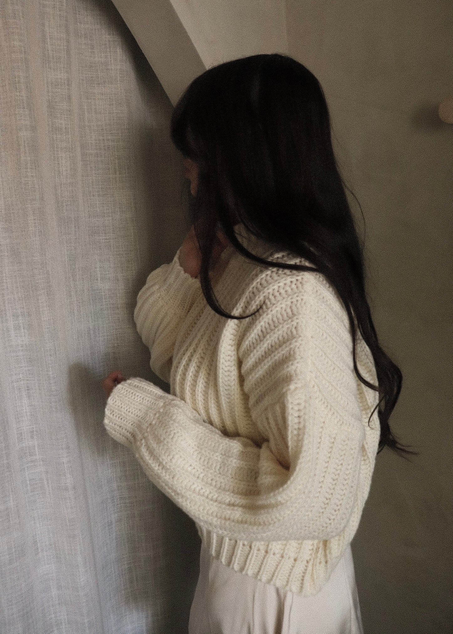 Chunky Knit Sweater - Cream