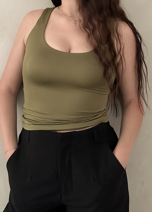 Seamless Tank - Olive