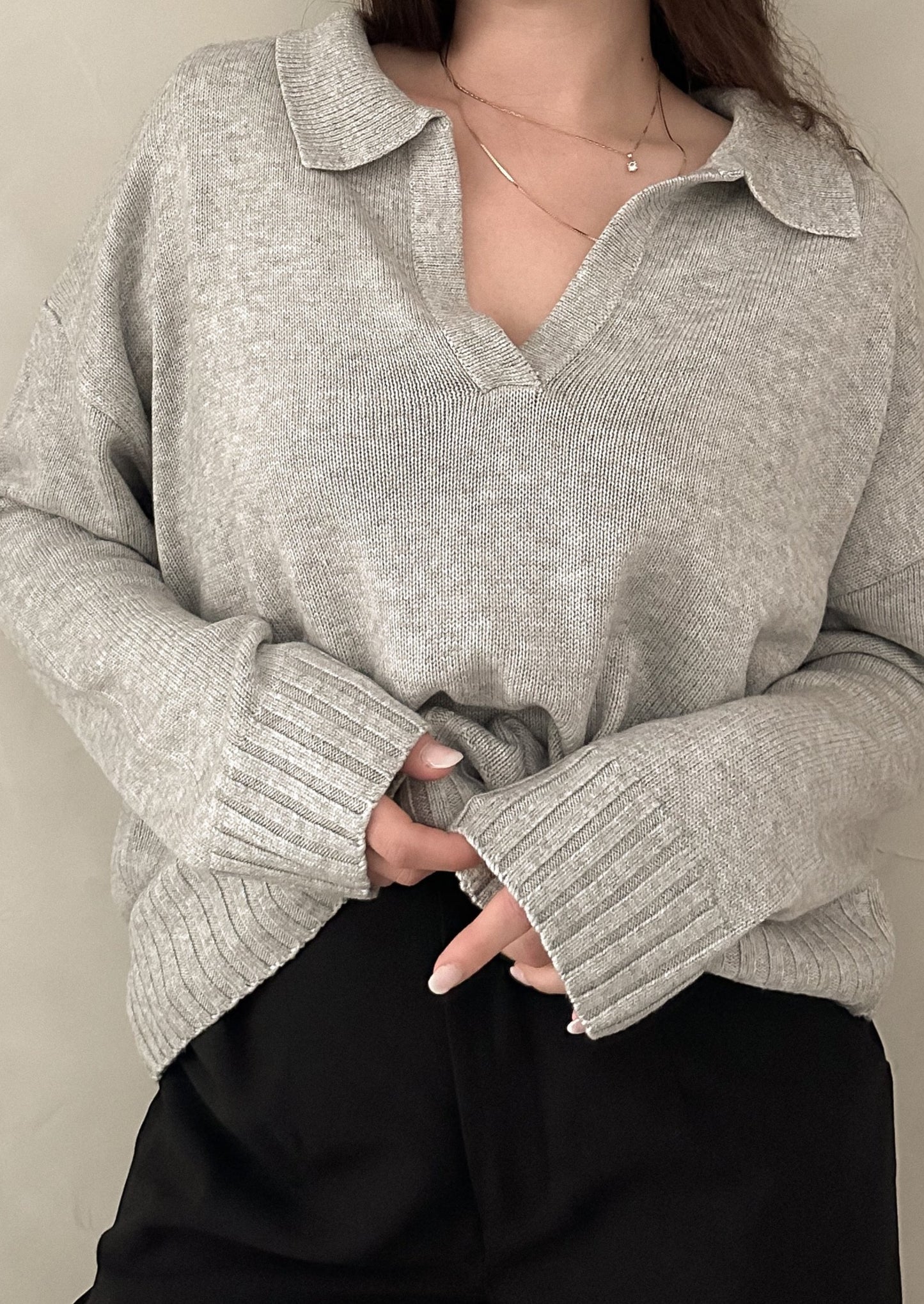 Delancey Sweater - Pearl Grey