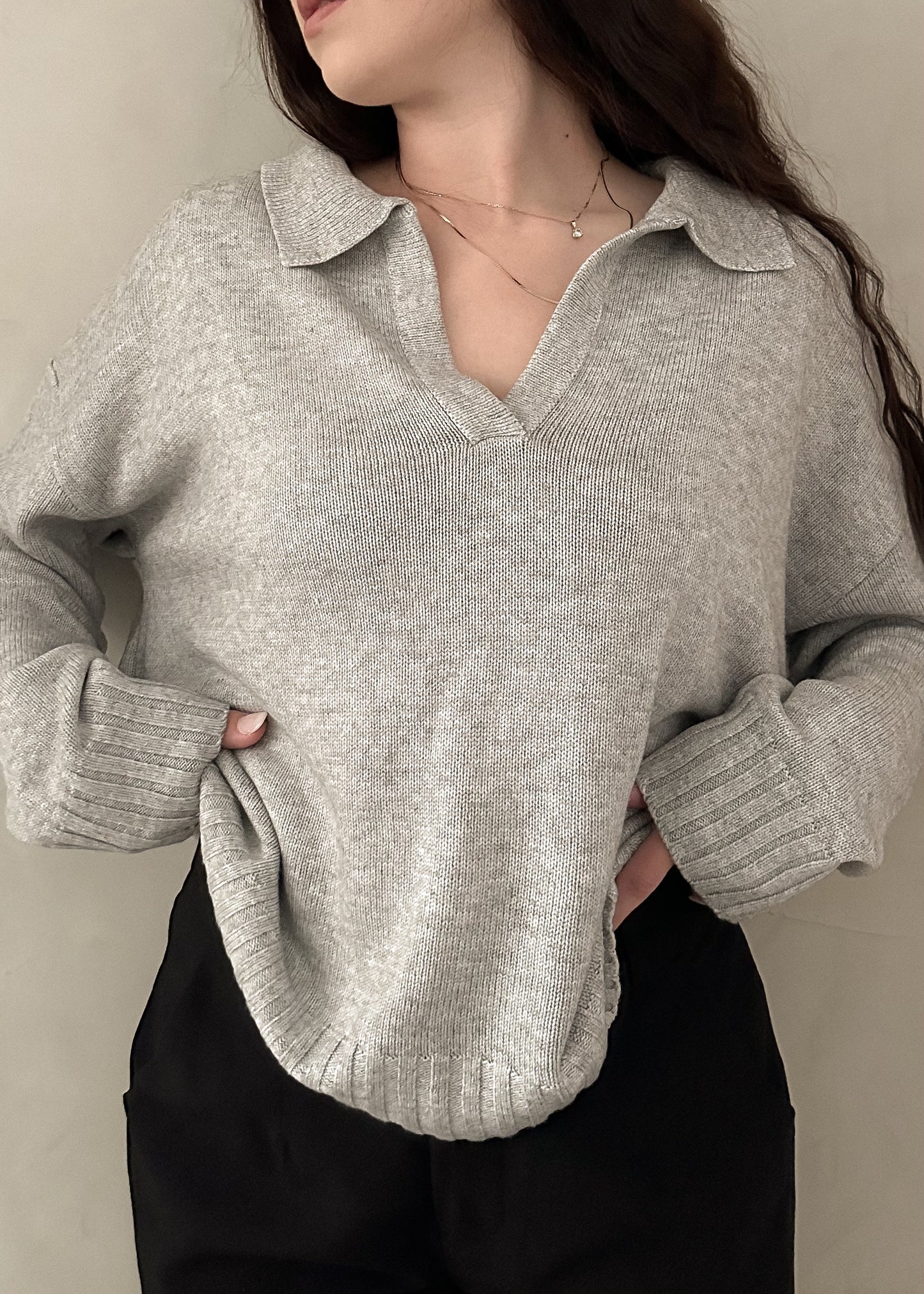 Delancey Sweater - Pearl Grey