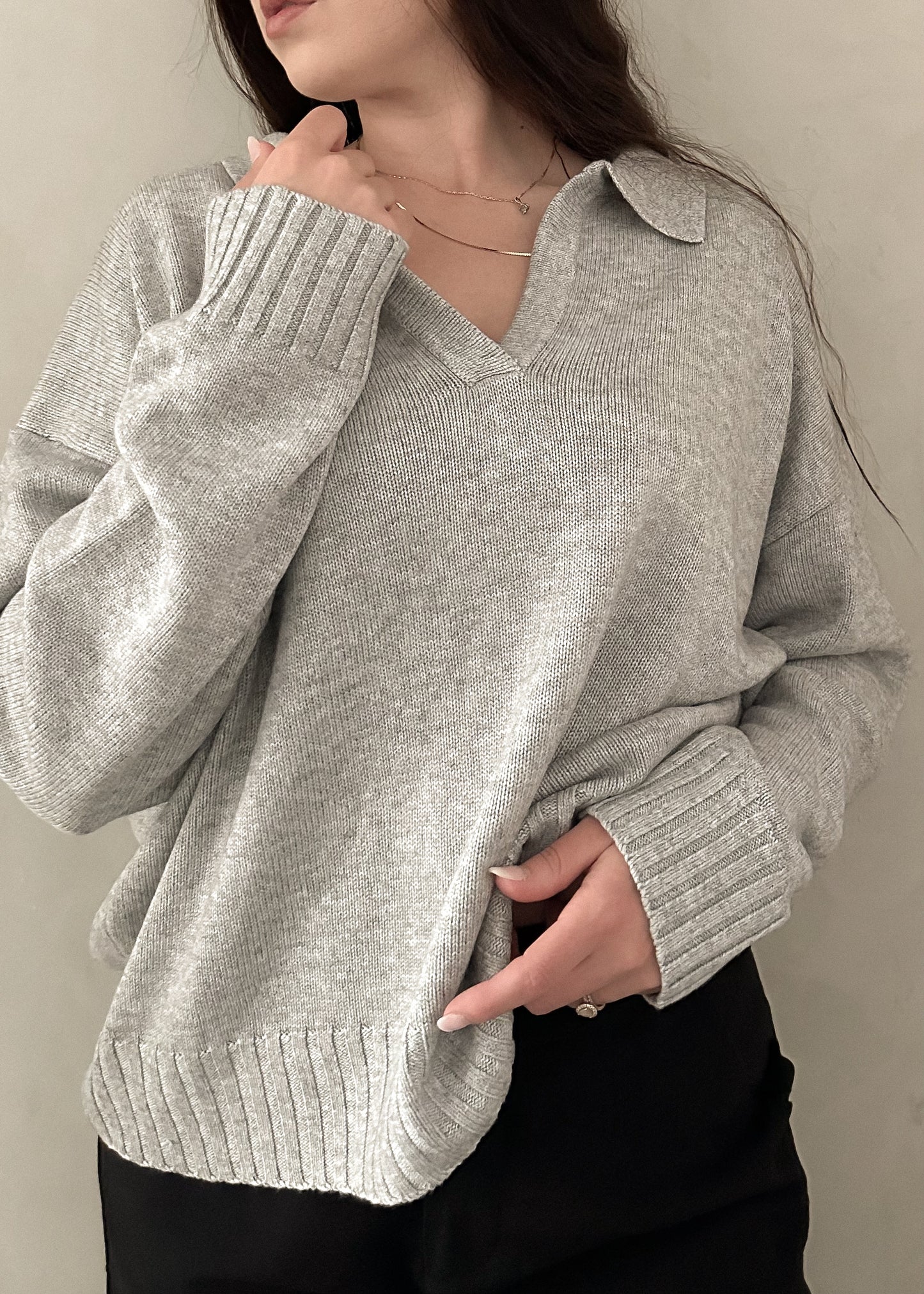 Delancey Sweater - Pearl Grey