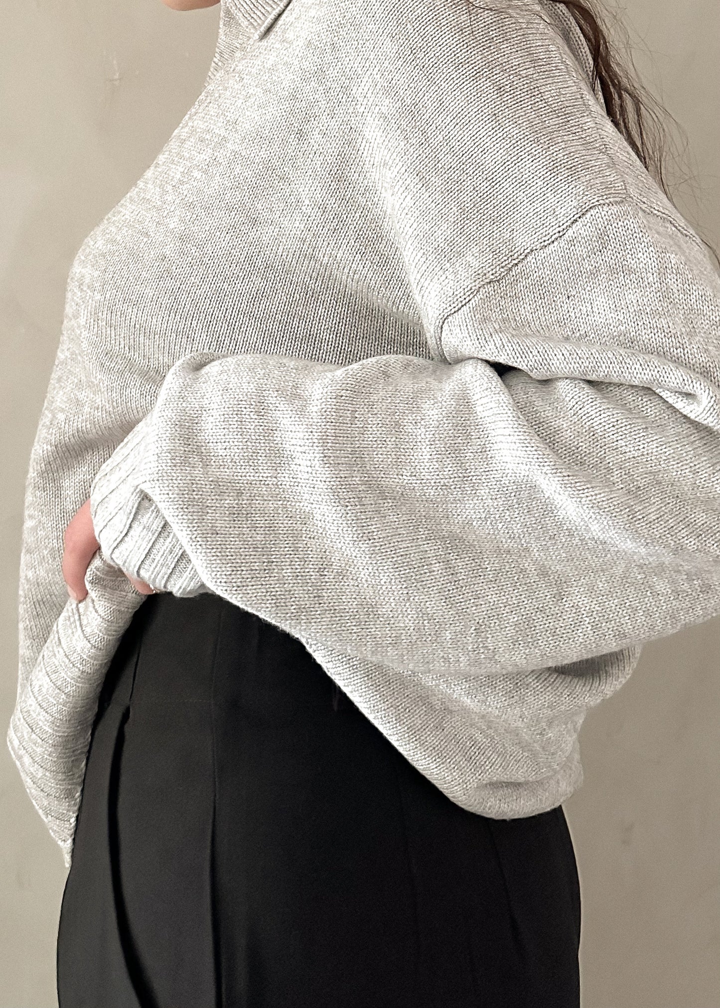 Delancey Sweater - Pearl Grey