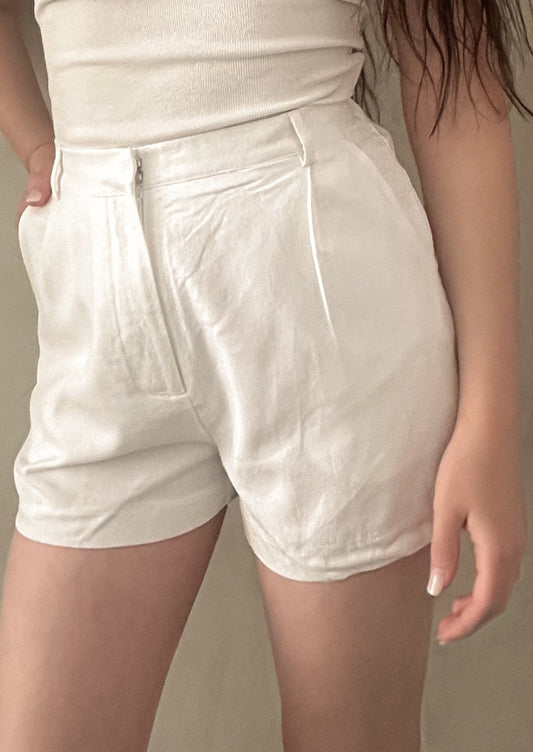 Trouser Shorts - White
