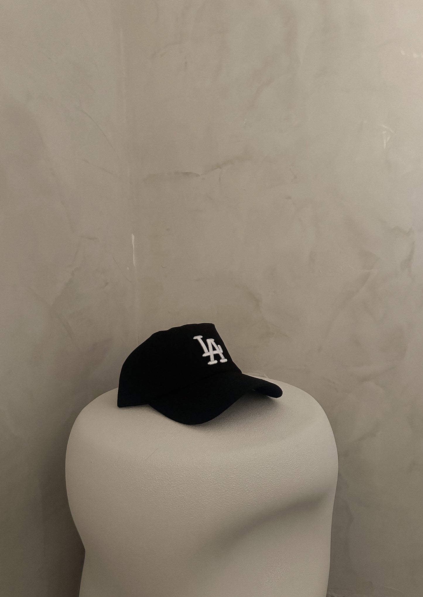 LA Embroidered Baseball Cap - Black