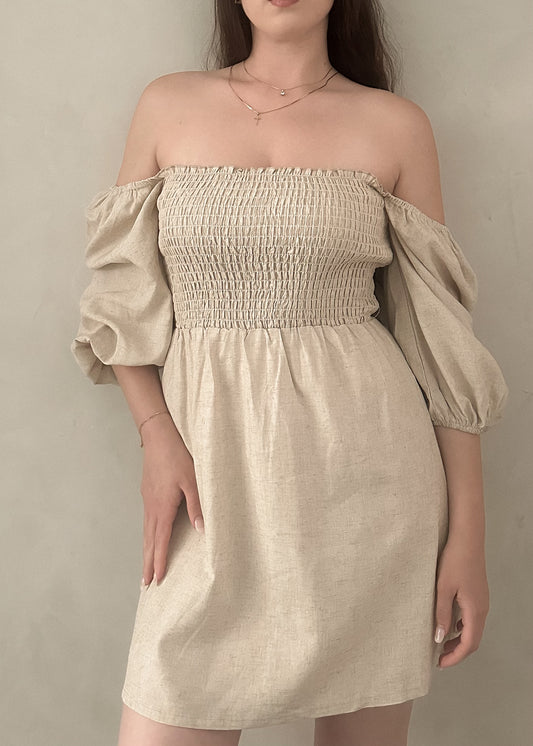 Linen Dress - Natural