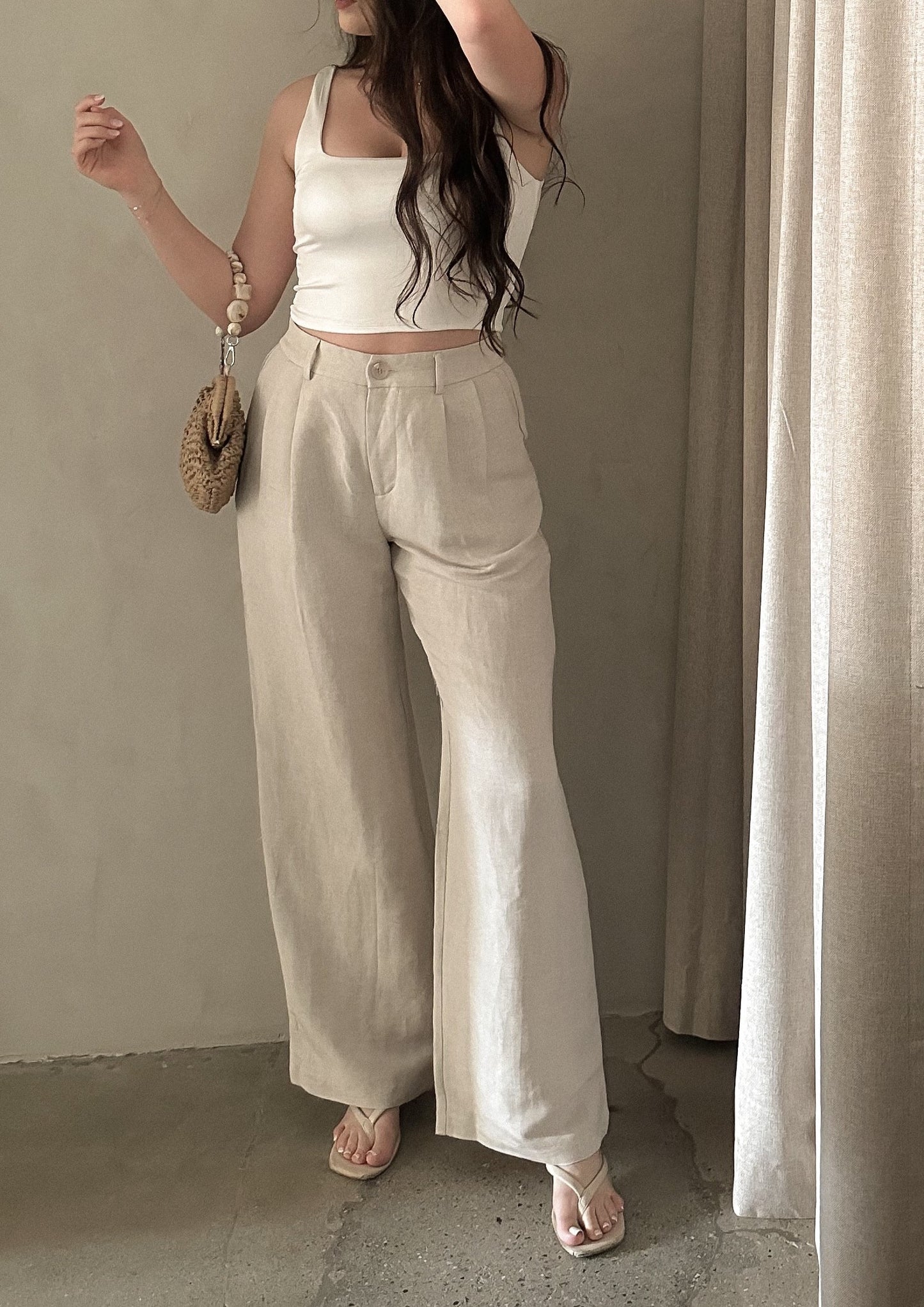 Linen Pants - Natural