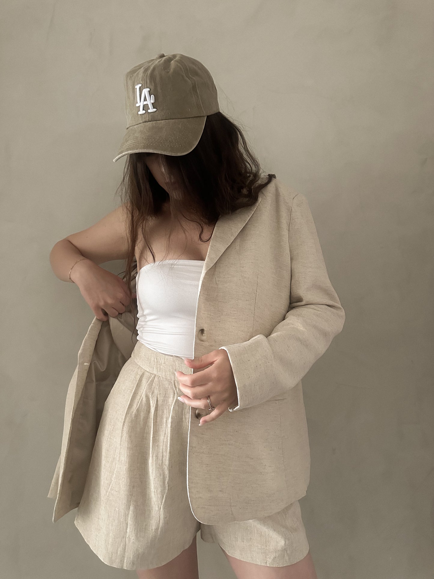 Linen Blazer - Natural