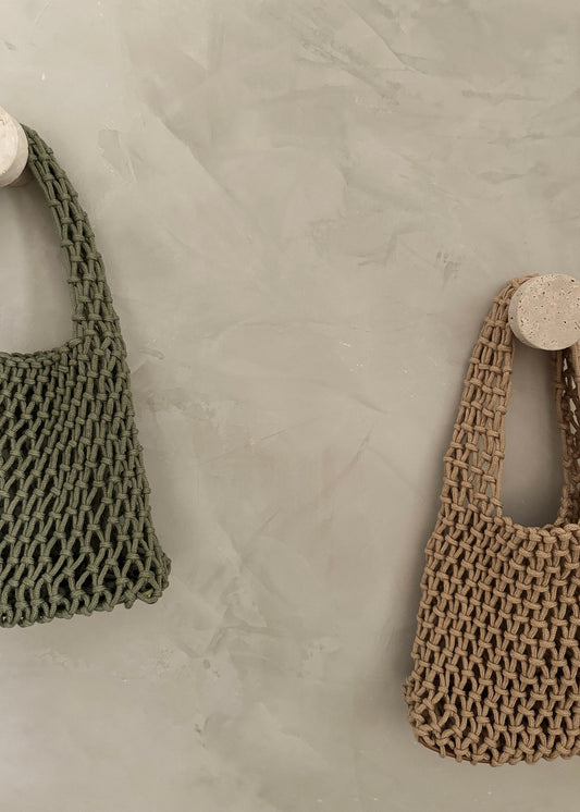 Mini Summer Knit Bag - Natural