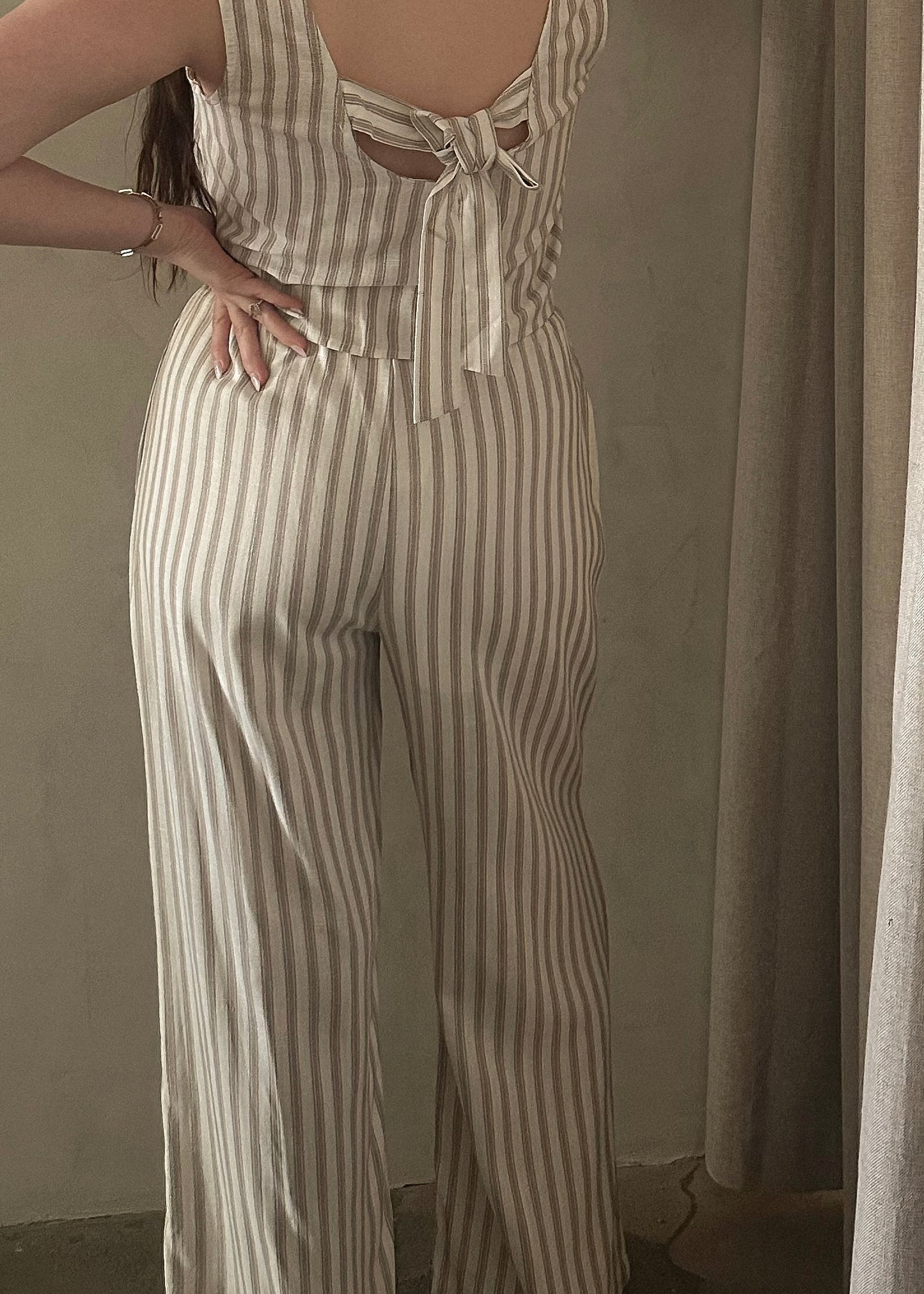 Linen Pants - Striped
