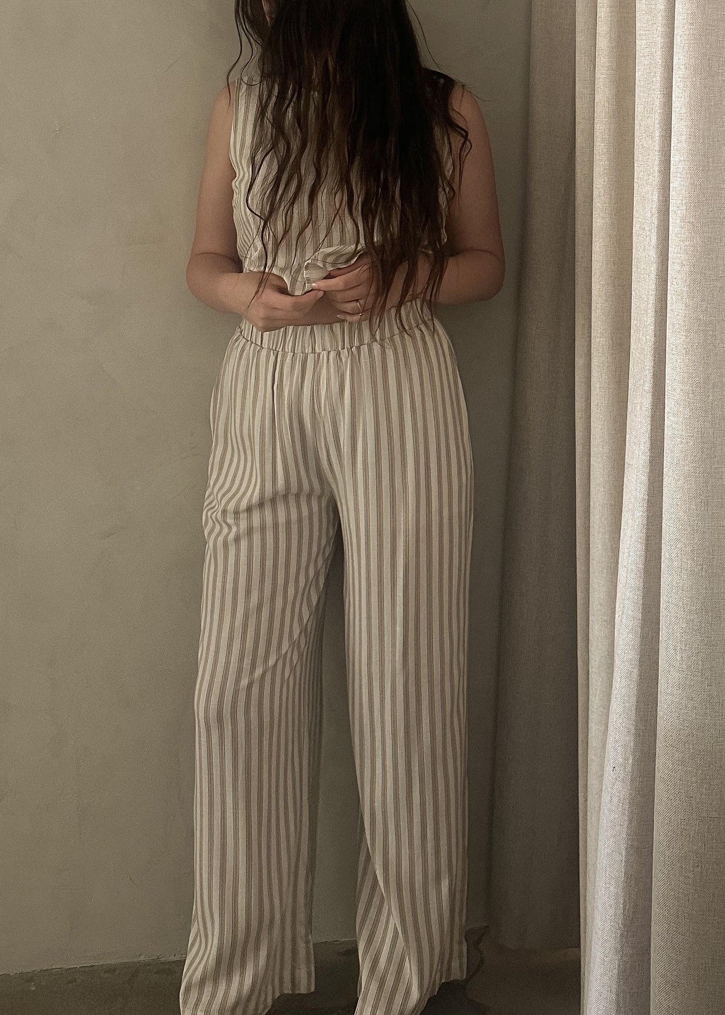 Linen Pants - Striped