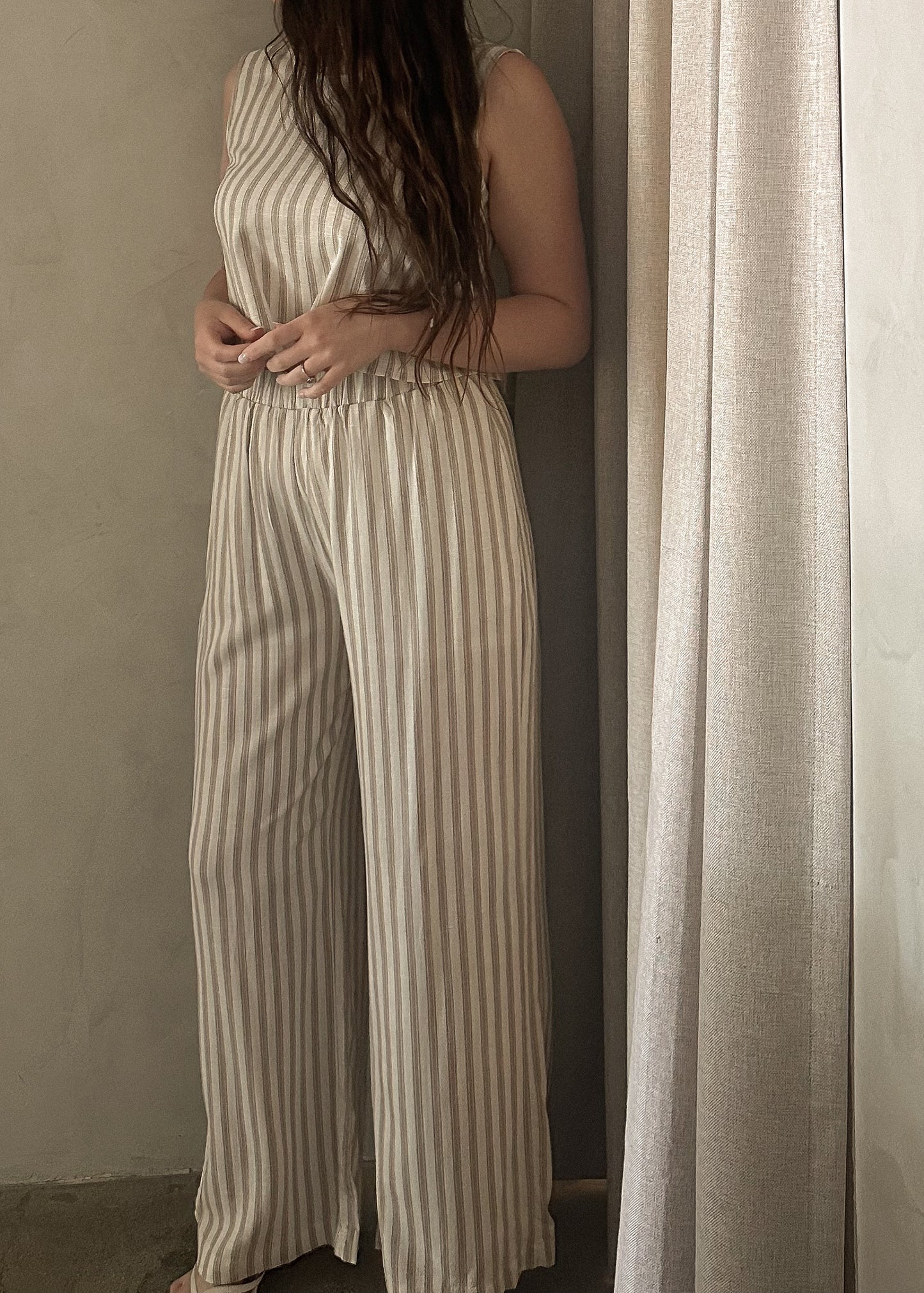 Linen Pants - Striped