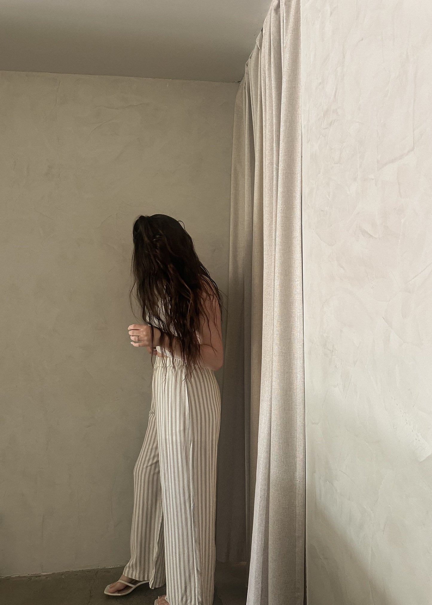 Linen Pants - Striped