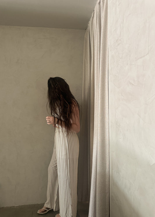 Linen Pants - Striped