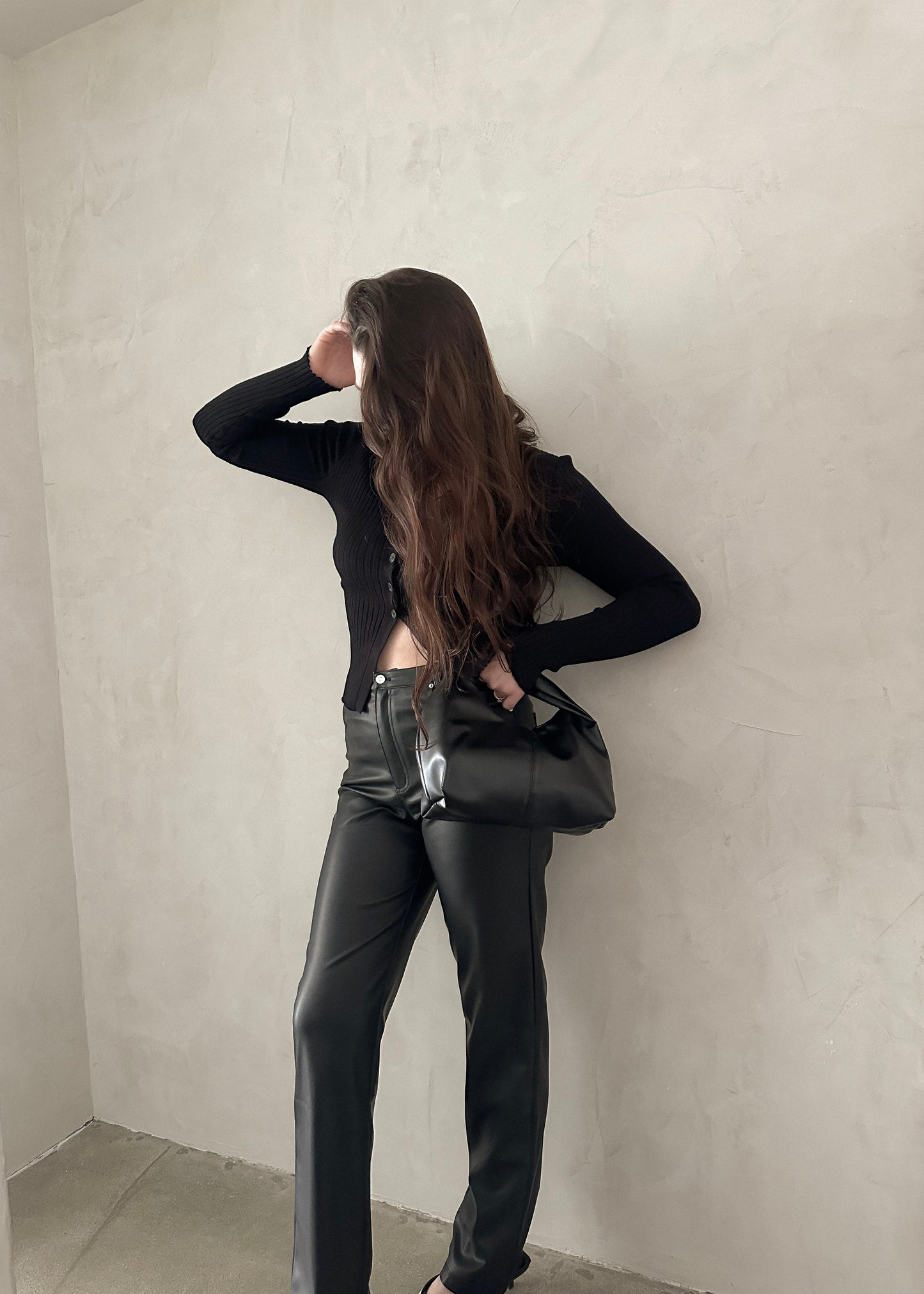 Morrison Leather Pant - Black