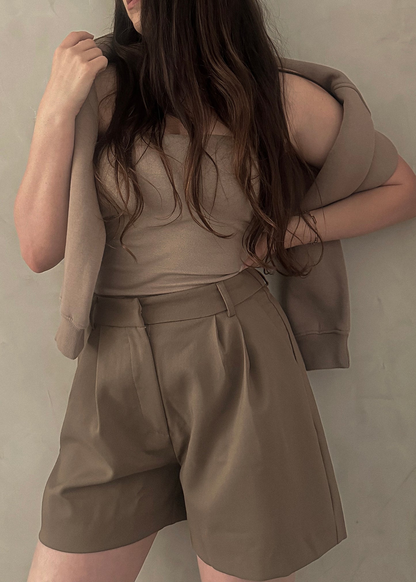 Trouser Shorts - Mocha