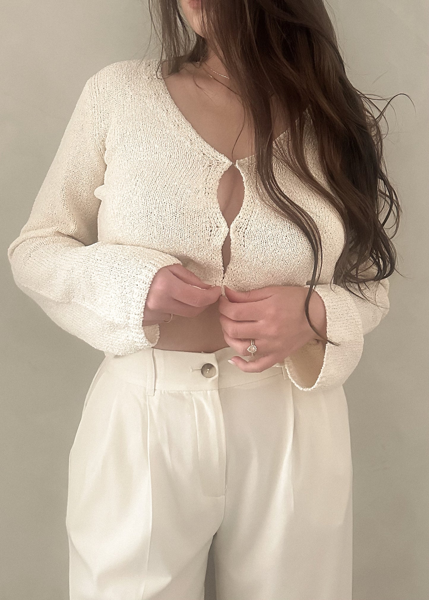 Knit Cardigan - Natural