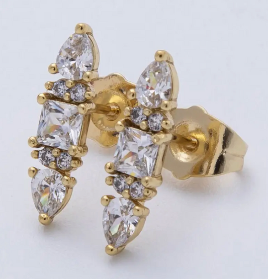 Baguette Teardrop - Gold